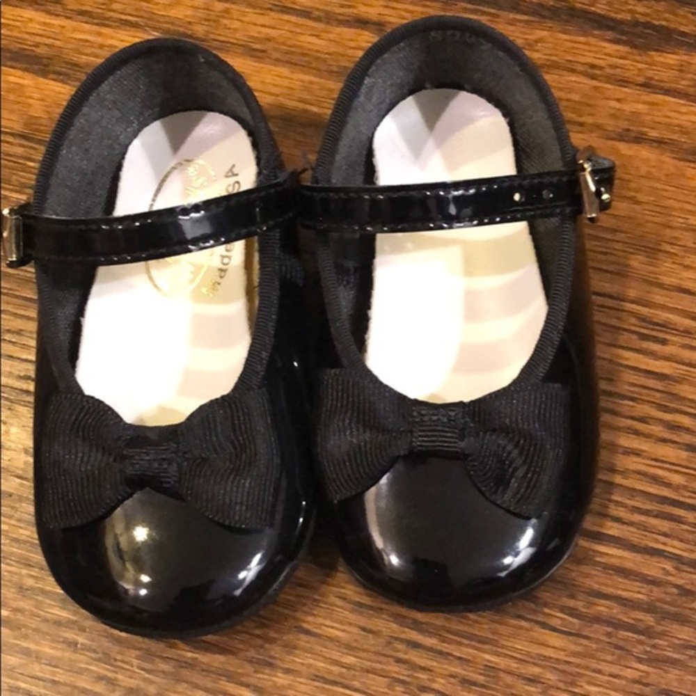 Wee Kids Black Dress Shoes